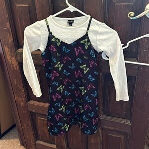 Girls Art Class dress with undershirt size small